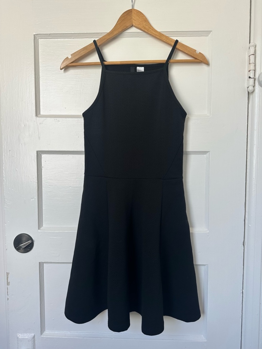 H&M Black Mini Fit-and-Flare Dress